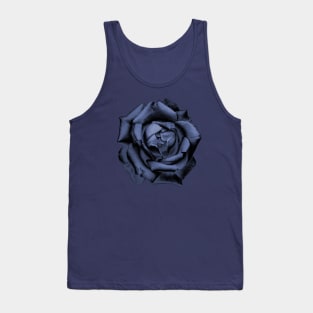 Blue Charcoal Rose Tank Top